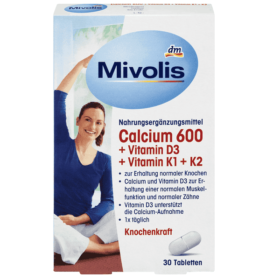 Mivolis calcium 600 d3 k1 k2
