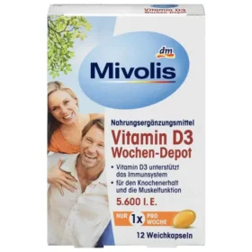 Dépôt hebdomadaire de vitamine D3