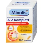 Multivitamine AZ Dépôt Complet, 100 Comprimés, Mivolis