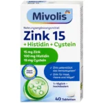 زنك + هيستيدين + سيستين مستودع أقراص 40 حبة 19 جم