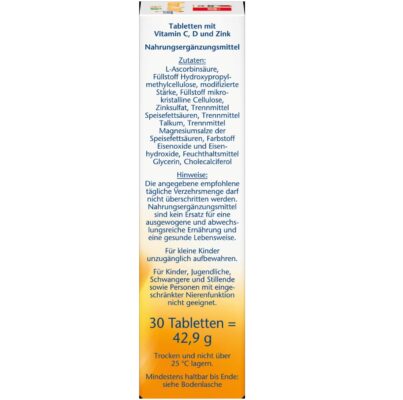Vitamine C 1000 + D3 + Zinc Dépôt, 30 Comprimés, Doppelherz – Image 4