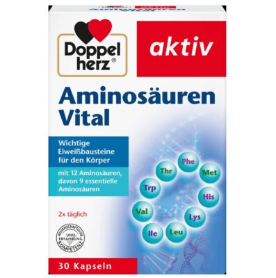 كبسولات أحماض أمينية حيوية 30 قطعة، 27.2 جرام