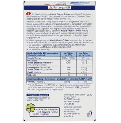 Vitamine C Depot, capsules 40 pièces, 22 g – Image 2