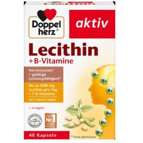 كبسولات ليسيثين + فيتامين ب 40 قطعة، 41.6 جم