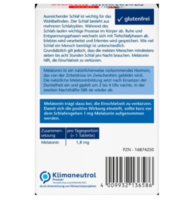 Mélatonine Endormez-vous plus vite Intense 40 pcs, 3,7 g – Image 2