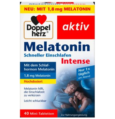 Mélatonine Endormez-vous plus vite Intense 40 pcs, 3,7 g