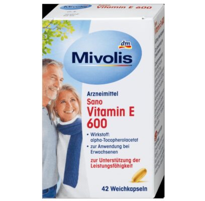 Sano Vitamine E 600, capsules molles, 42 pc
