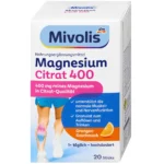 Citrate de Magnésium 400 mg – 20 Bâtonnets Granulés, Mivolis
