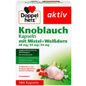 Capsules d'Ail avec Gui et Aubépine 480 Capsules, Doppelherz