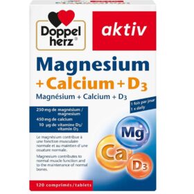 Magnésium+Calcium+D3, 120 Comprimés, Doppelherz