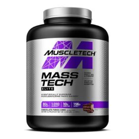 Mass Tech Elite, Gâteau au fudge et au chocolat, 2,72 kg, MuscleTech