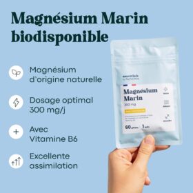 Magnésium Marin + Vitamine B6, 60 Gélules, Novoma – Image 2