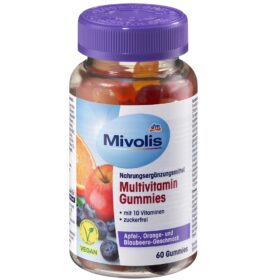 Gummies Multivitaminés, 60 Pièces, Mivolis
