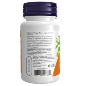 Milk Thistle Extract 300mg, Détoxifie le Foie, Now – Image 3