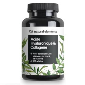 Collagène et Acide Hyaluronique, 180 Gélules, Natural Elements