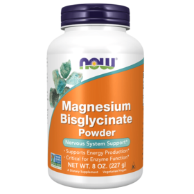 Magnesium Bisglycinate, Poudre, Now