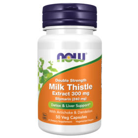 Milk Thistle Extract 300mg, Détoxifie le Foie, Now