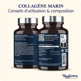 Collagène Marin + Acide Hyaluronique, 90 Gélules, Apyforme – Image 3