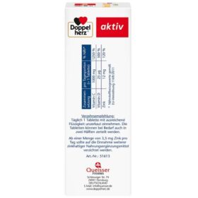 Vitamine C 1000 + D3 + Zinc, 100 Comprimés, Doppelherz – Image 2