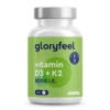 Vitamine D3 + k2, 5000 UI, 200 comprimés, Gloryfeel