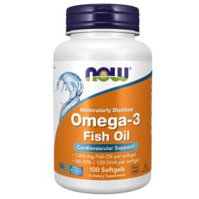 Oméga 3, Huile de Poisson 1000 mg, 100 gélules, Now Foods