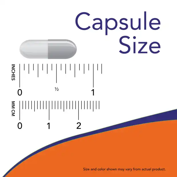 1550_capsule_size Zinc Picolinate 50mg, 60 Gélules, Now Foods – Image 3