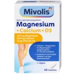 Magnésium + Calcium + D3, 45 Comprimés, Mivolis