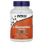 L-Glutamine 500mg, 120 Gélules, Now