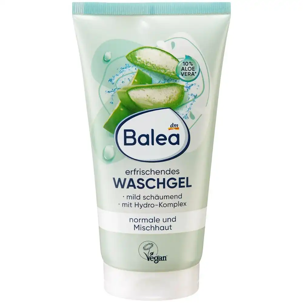 Balea-Waschgel-erfrischend-4066447492903-150 ml Balea Nettoyant visage rafraîchissant, 150 ml – Image 1