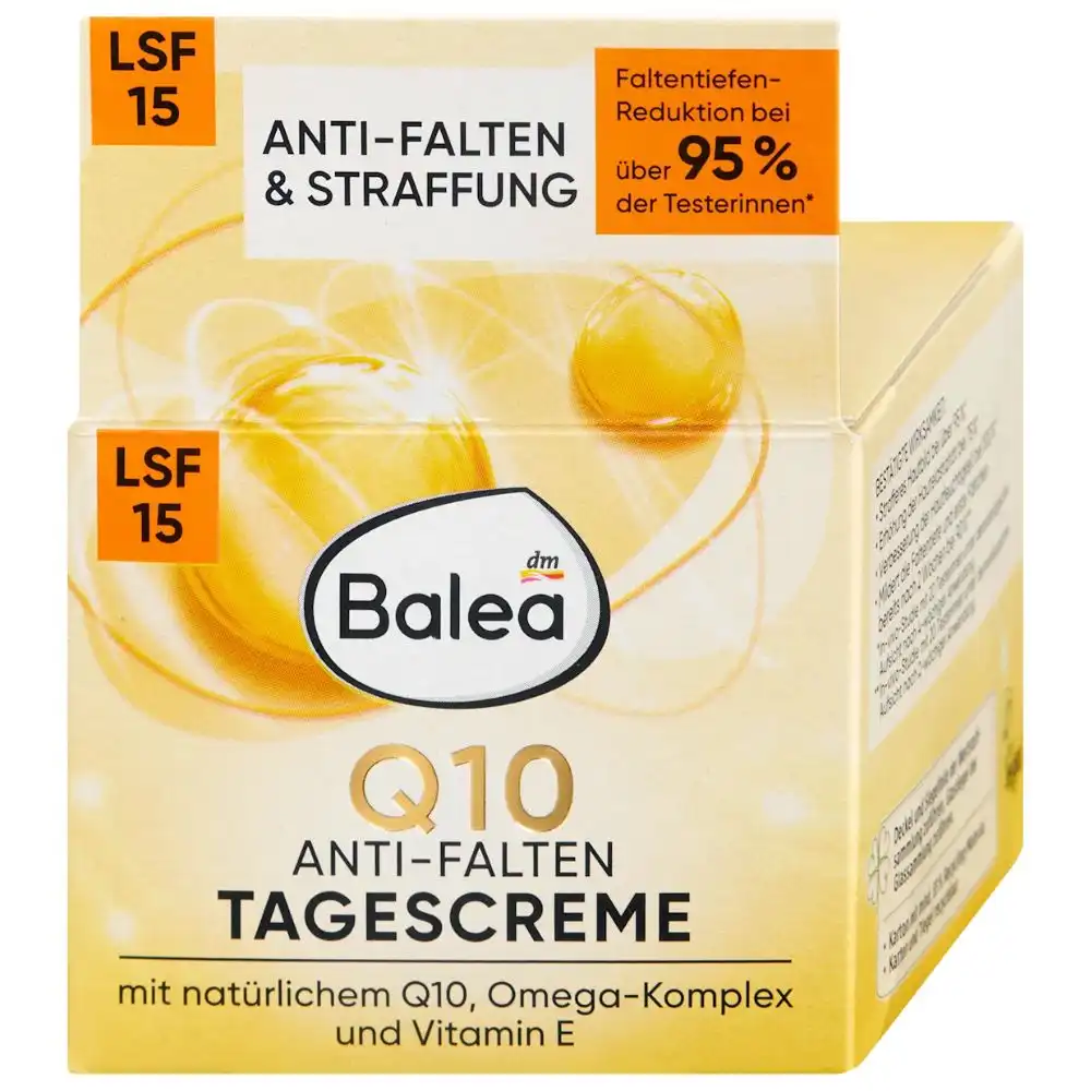 Balea-gesichtscreme-Anti-Falten-Q10-LSF-15-4066447985368 Balea Crème visage anti-rides Q10 SPF 15, 50 ml – Image 1