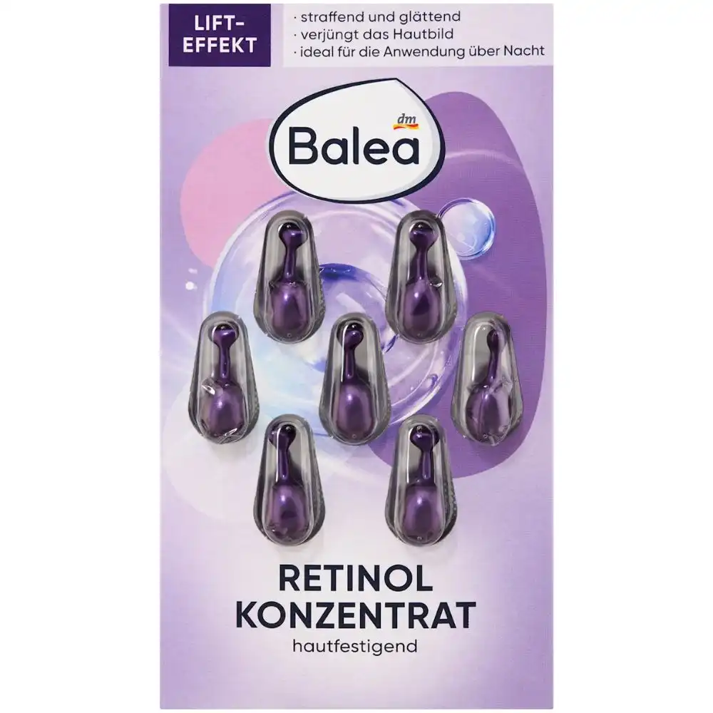 balea-Konzentrat-Retinol-4066447952933 Balea Concentré de Rétinol, 7 Gélules – Image 1