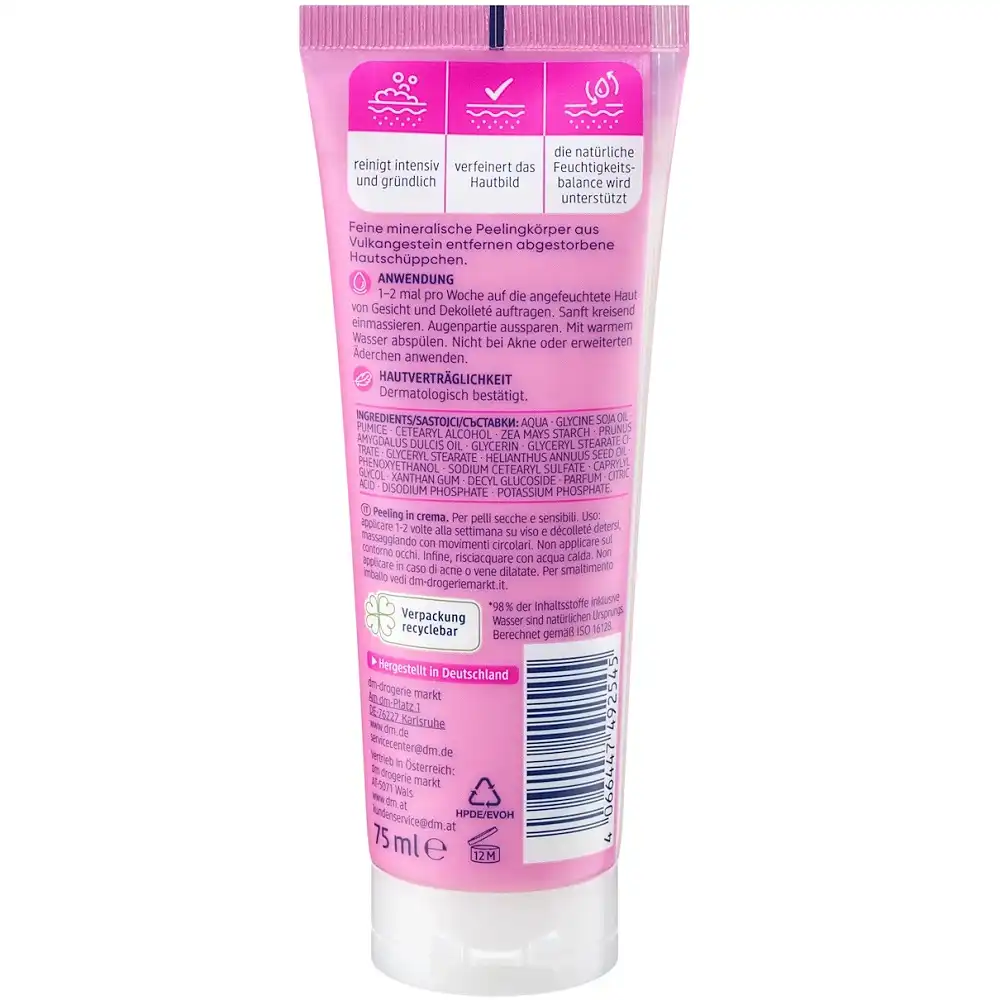 balea-peeling-creme-informations-complementaires Balea Crème Exfoliante, 75ml – Image 2