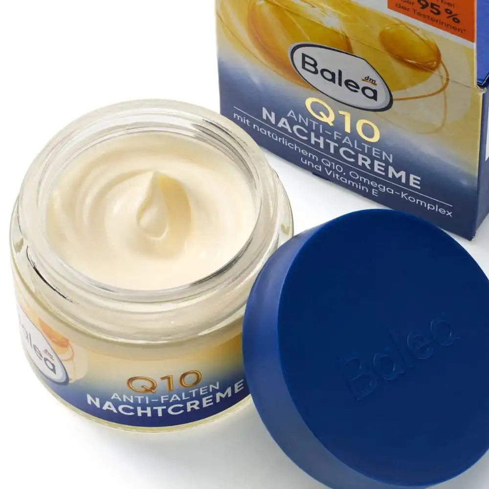texture-balea-Creme-de-nuit-anti-rides-Q10 Balea Crème de nuit anti-rides Q10, 50 ml – Image 3